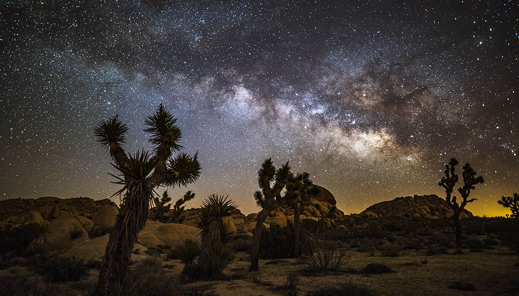 desert sky at night